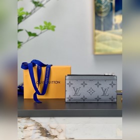 LV Модель M30839 Серый кожаный держатель для карт Изготовлен из