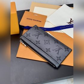 LV Модель M30839 Серый кожаный держатель для карт Изготовлен из