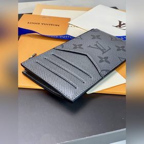 LV Модель M30839 Серый кожаный держатель для карт Изготовлен из 