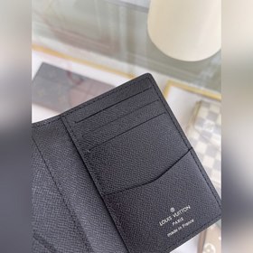 LV модель M63144 серый кожаный кошелек Кожаный кошелек из паруси