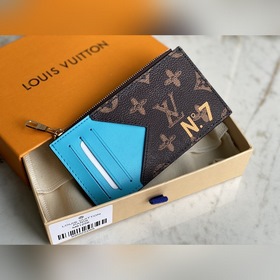 LV Модель M81256 Кожаный кошелек с застежкой-молнией, серия Trunk