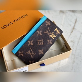 LV Модель M81256 Кожаный кошелек с застежкой-молнией, серия Trunk