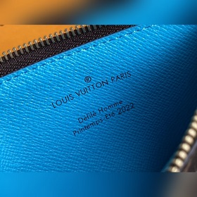 LV Модель M81256 Кожаный кошелек с застежкой-молнией, серия Trunk