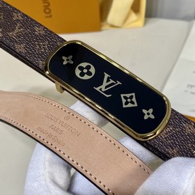 LV MINI MONOGram пояс для женщин Этот ремень изготовлен из класси