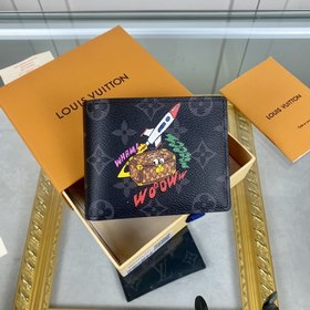LV  Модель M80930  Короткий кошелек  Monogram Eclipse — новый