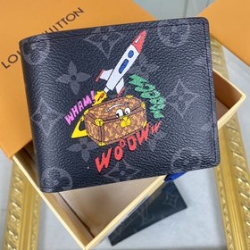 LV  Модель M80930  Короткий кошелек  Monogram Eclipse — новый