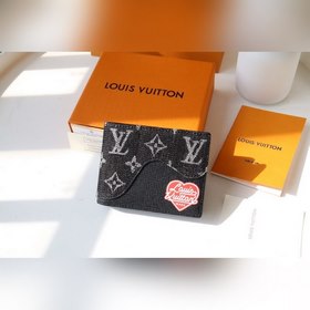 LV Модель M81020 Мужской кошелек Monogram из денима и кожи Tauril