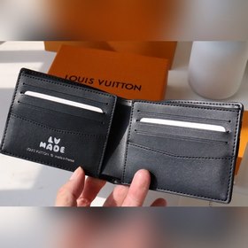 LV Модель M81020 Мужской кошелек Monogram из денима и кожи Tauril