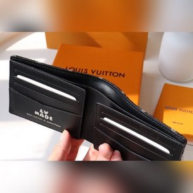 LV Модель M81020 Мужской кошелек Monogram из денима и кожи Tauril