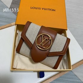 LV Женский кошелек короткий, модель M81393, холст Новый короткий