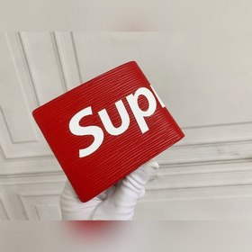 LV Модель M67542/60895 Короткий кошелек с логотипом Supreme Новый