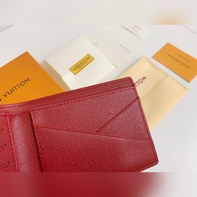 LV Модель M67542/60895 Короткий кошелек с логотипом Supreme Новый
