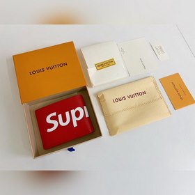 LV Модель M67542/60895 Короткий кошелек с логотипом Supreme Новый