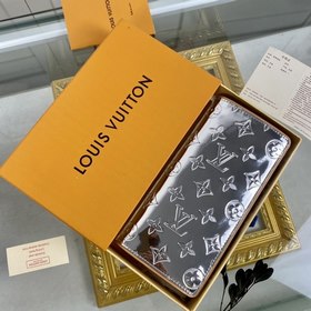 LV Модель： 80807 Серебристый зеркальный костюмный кошелек серии B