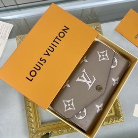 LV Модель M81049 Сумка-конверт цвета абрикос Импортная кожа теле