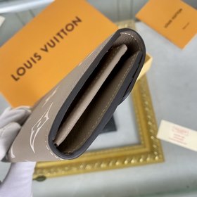 LV Модель M81049 Сумка-конверт цвета абрикос Импортная кожа теле