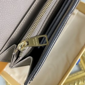 LV Модель M81049 Сумка-конверт цвета абрикос Импортная кожа теле