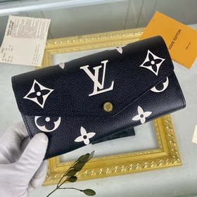 LV Модель M81049 Черный конверт из импортной кожи теленка Внутрен