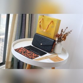 LV Модель M80697 Сумка Pochette Félicie с леопардовым принтом и ц