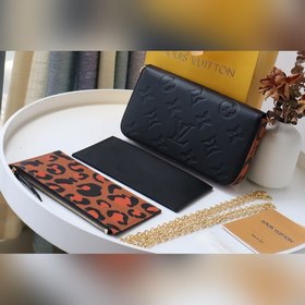 LV Модель M80697 Сумка Pochette Félicie с леопардовым принтом и ц