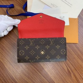 LV Модель M60531 Красный Этот конверт-кошелек изготовлен из элега