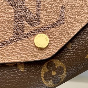 LV Модель M80726 SARAH Кошелек Кошелек Sarah выполнен из ткани Mo