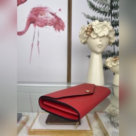 LV Конверт-кошелек Sarah, модель M61182, ярко-красный  Этот бум