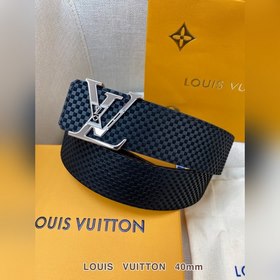 LV Кожаный ремень из цельного литого металла, кожа оригинального 
