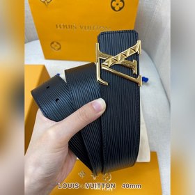 LV Кожаный ремень из цельного литого металла, кожа оригинального