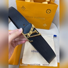 LV Кожаный ремень из цельного литого металла, кожа оригинального