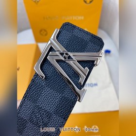 LV Кожаный ремень из цельного литого металла, кожа оригинального 