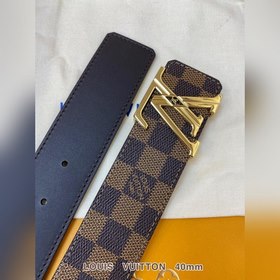 LV Кожаный ремень из цельного литого металла, кожа оригинального