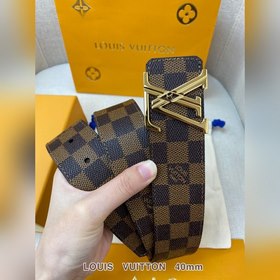 LV Кожаный ремень из цельного литого металла, кожа оригинального