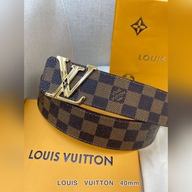 LV Кожаный ремень из цельного литого металла, кожа оригинального