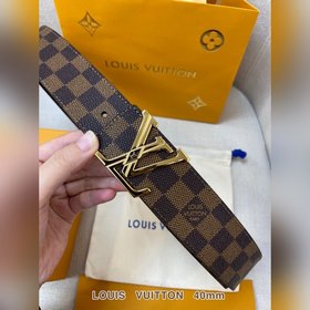LV Кожаный ремень из цельного литого металла, кожа оригинального 