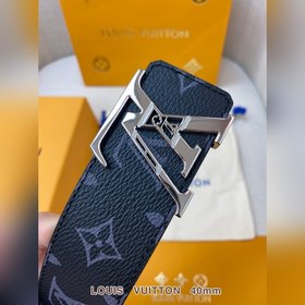 LV Кожаный ремень, цельнолитой металл, кожа оригинального произво