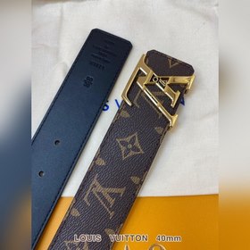 LV Кожаный ремень из цельного литого металла, кожа оригинального