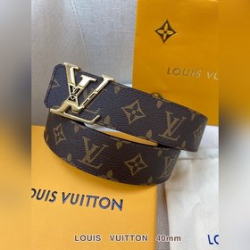 LV Кожаный ремень из цельного литого металла, кожа оригинального