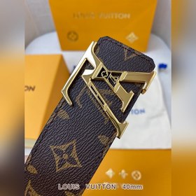 LV Кожаный ремень из цельного литого металла, кожа оригинального