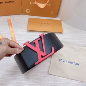 LOUIS VUITTON Ремень с медной пряжкой LV Ширина 7,0 см