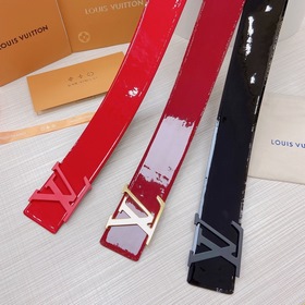 LOUIS VUITTON Ремень с медной пряжкой LV Ширина 7,0 см