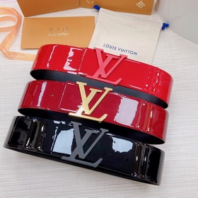 LOUIS VUITTON Ремень с медной пряжкой LV Ширина 7,0 см
