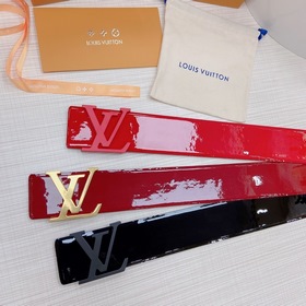 LOUIS VUITTON Ремень с медной пряжкой LV Ширина 7,0 см