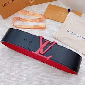 LOUIS VUITTON Ремень с медной пряжкой LV Ширина 7,0 см