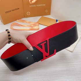LOUIS VUITTON Ремень с медной пряжкой LV Ширина 7,0 см