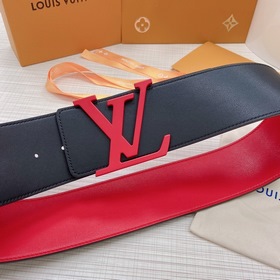 LOUIS VUITTON Ремень с медной пряжкой LV Ширина 7,0 см