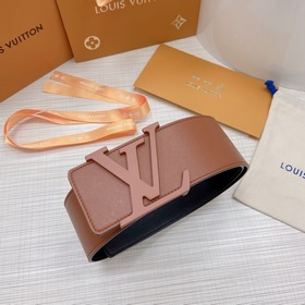 LOUIS VUITTON Ремень с медной пряжкой LV Ширина 7,0 см