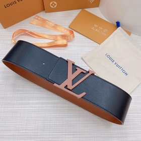 LOUIS VUITTON Ремень с медной пряжкой LV Ширина 7,0 см