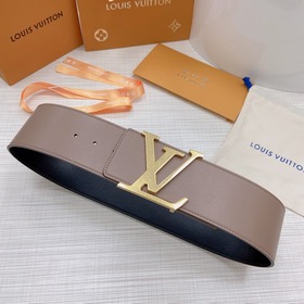 LOUIS VUITTON Ремень с медной пряжкой LV Ширина 7,0 см