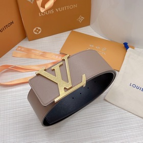 LOUIS VUITTON Ремень с медной пряжкой LV Ширина 7,0 см